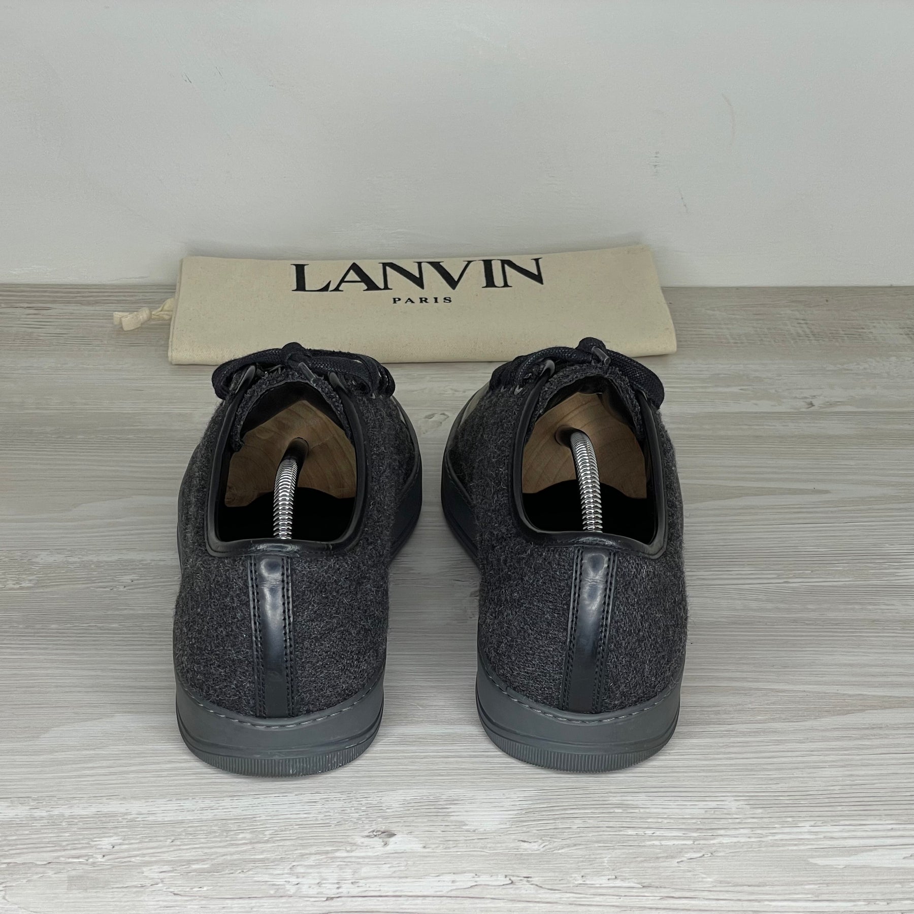 Lanvin Sneakers, 'Grå Stof' Mat Toe (45)