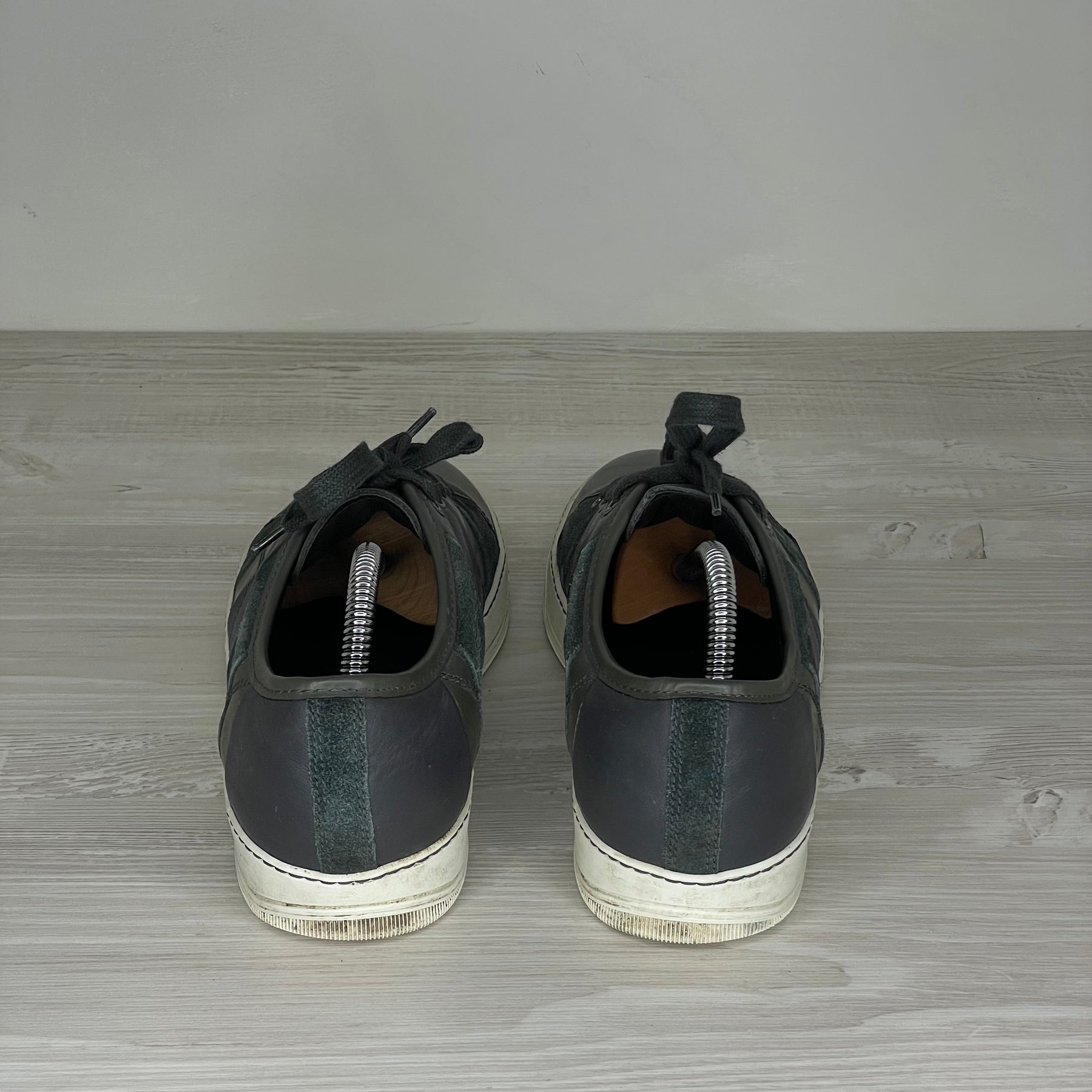 Lanvin Sneakers, 'Army Green Suede' Mat Toe (39)