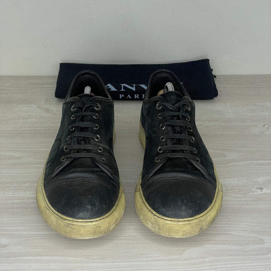 Lanvin Sneakers, 'Sort Ruskind' Mat Toe (43)