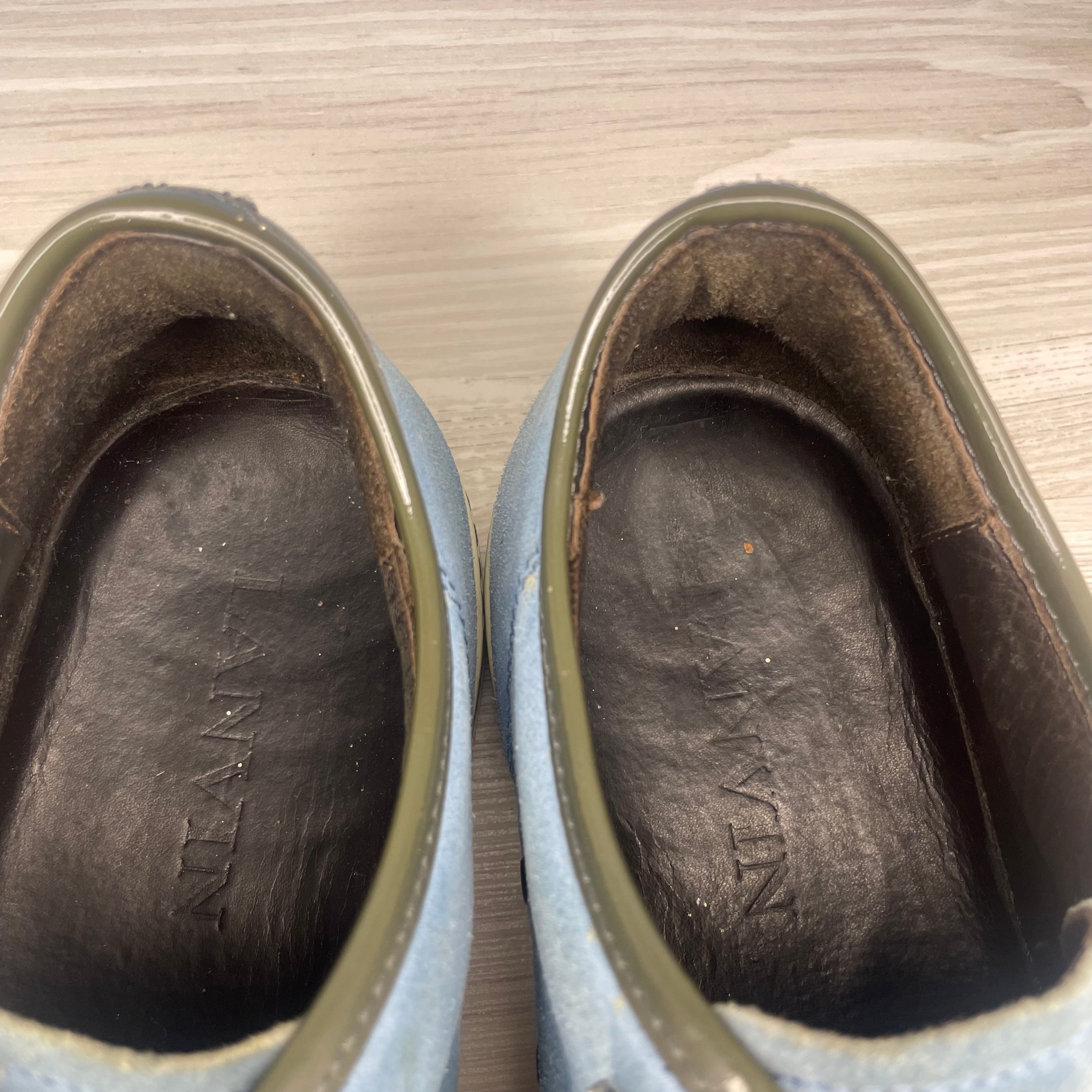 Lanvin Sneakers, 'Blå Ruskind' Lak Toe (43)