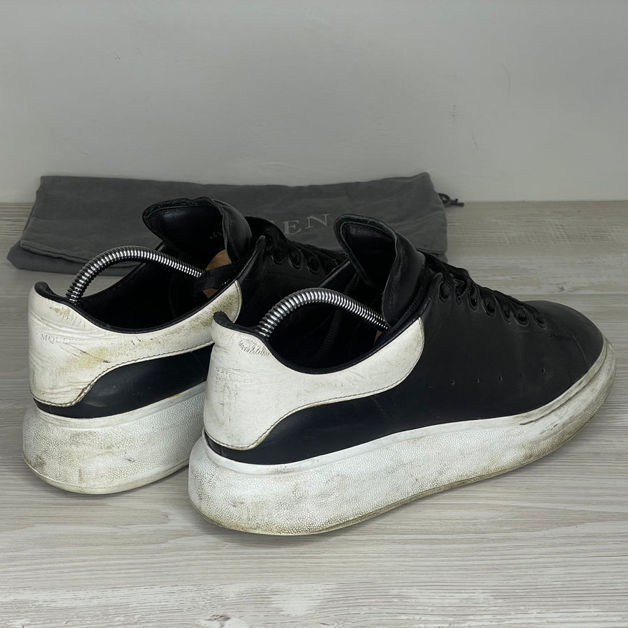 Alexander McQueen Sneakers, 'Sort Læder' Oversized (42) 🐉