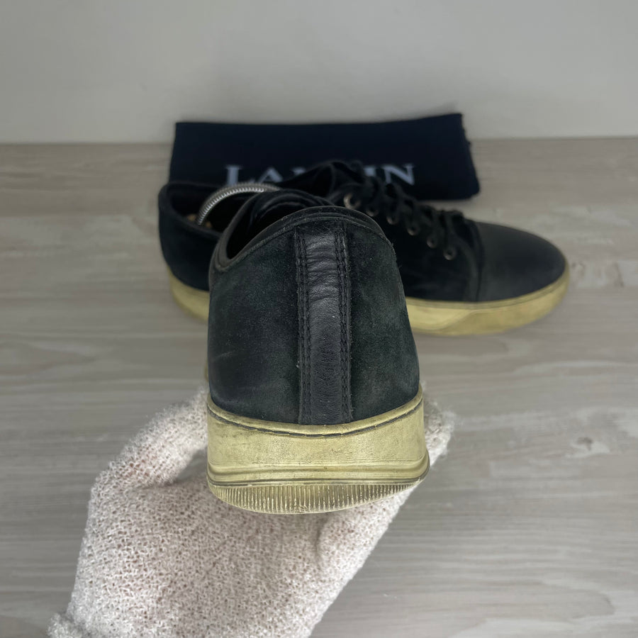 Lanvin Sneakers, 'Sort Ruskind' Mat Toe (43)