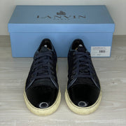Lanvin Sneakers, 'Navy Ruskind' 'Lak Toe (41)