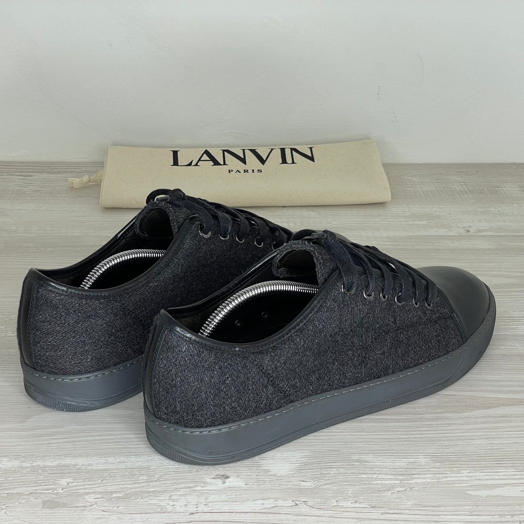 Lanvin Sneakers, 'Grå Stof' Mat Toe (45)