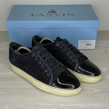 Lanvin Sneakers, 'Navy Ruskind' 'Lak Toe (41)