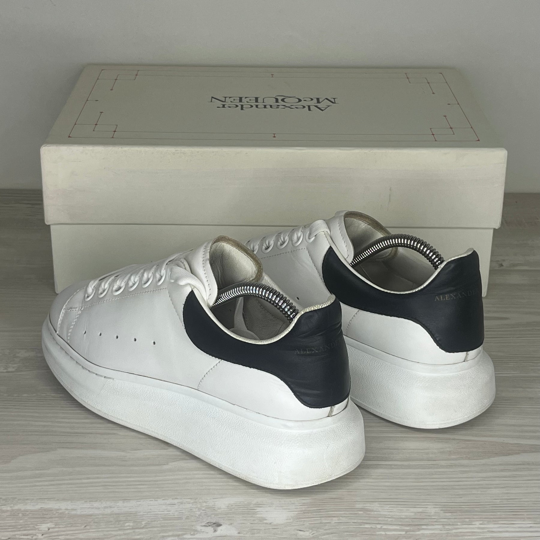 Alexander McQueen Sneakers, 'White Leather' Oversized (38.5)
