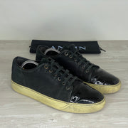 Lanvin Sneakers, 'Sort Ruskind' Lak Toe (42)