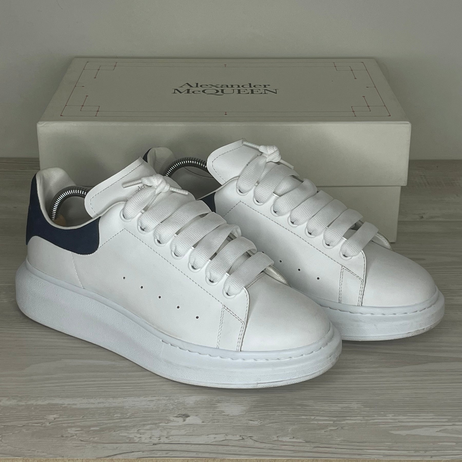 Alexander McQueen Sneakers, 'Hvid Læder' Oversized (43) ⚪️