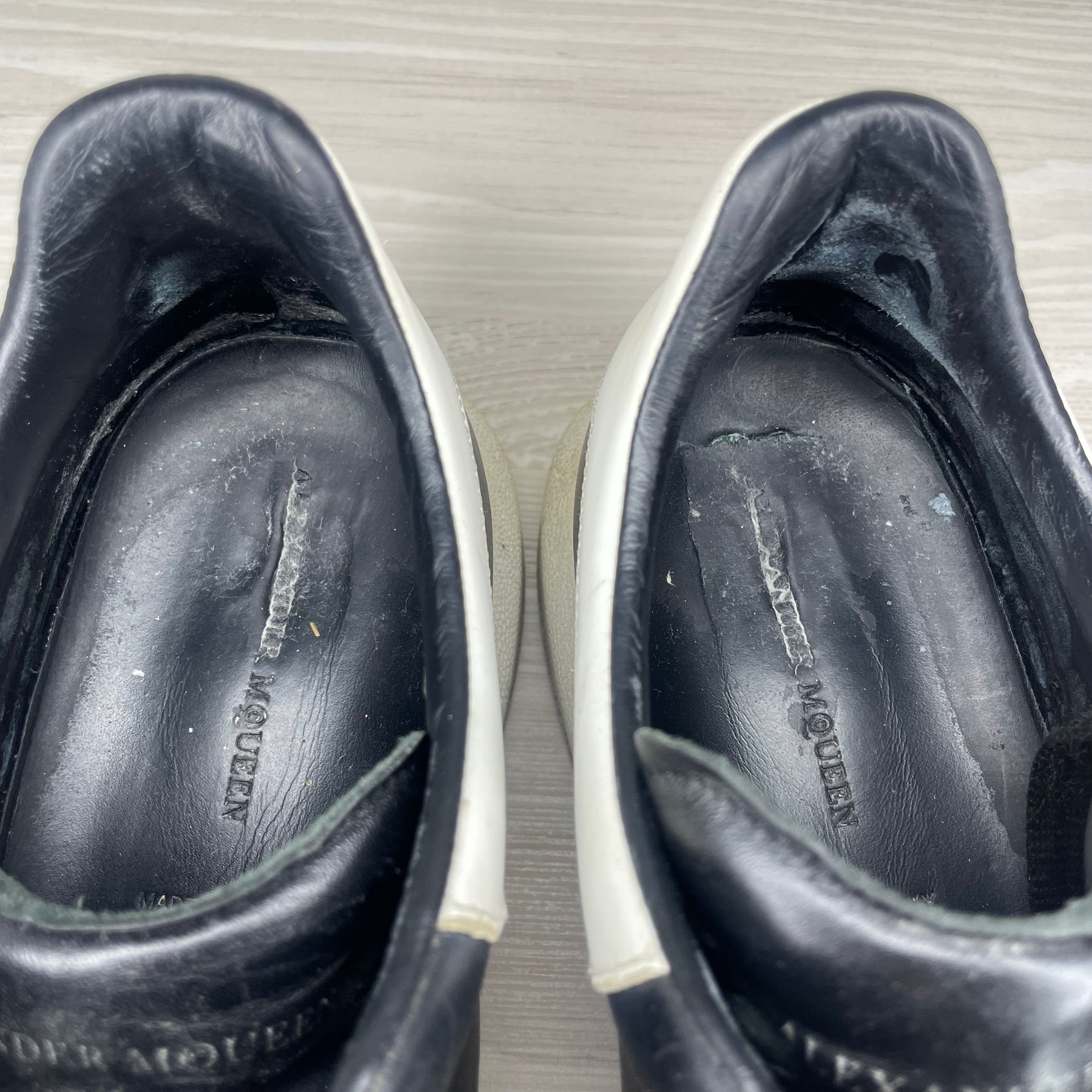 Alexander McQueen Sneakers, 'Sort Læder' Oversized (41)