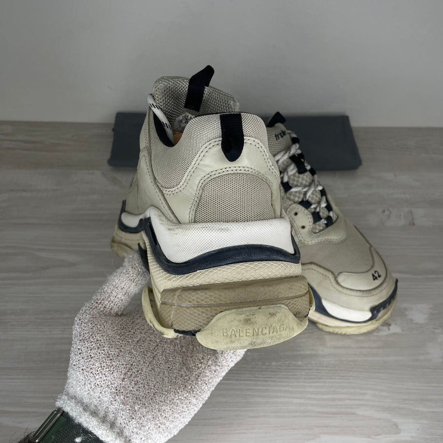 Balenciaga Sneakers, 'Beige' Triple S (42)