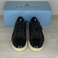 Lanvin Sneakers, 'Sort Ruskind' Lak Toe (41)