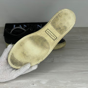 Lanvin Sneakers, 'Sort Ruskind' Mat Toe (42) 🧦