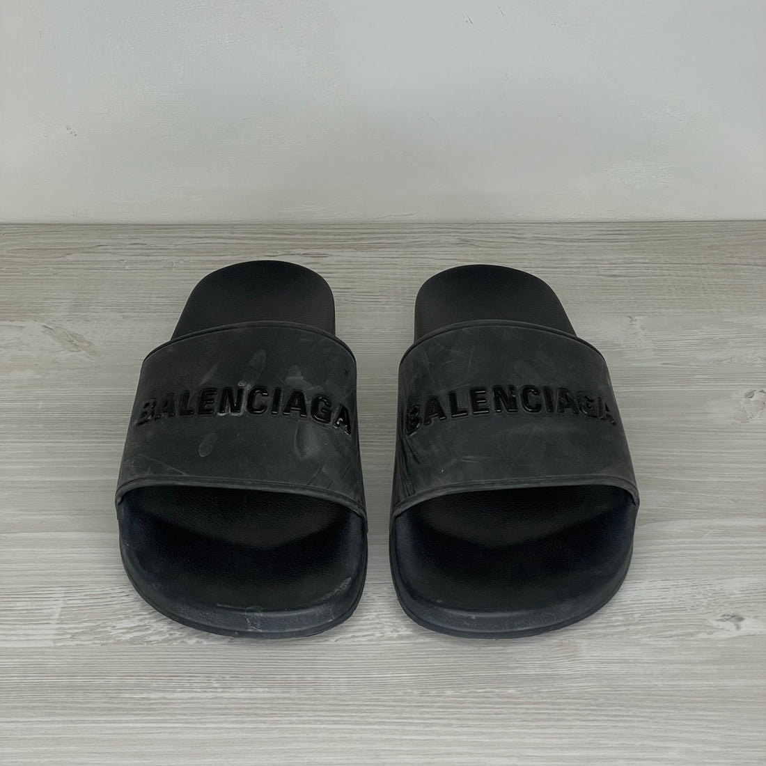 Balenciaga Sandaler, Logo Gummi Slides (44)