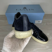 Lanvin Sneakers, 'Navy Ruskind' 'Lak Toe (41)