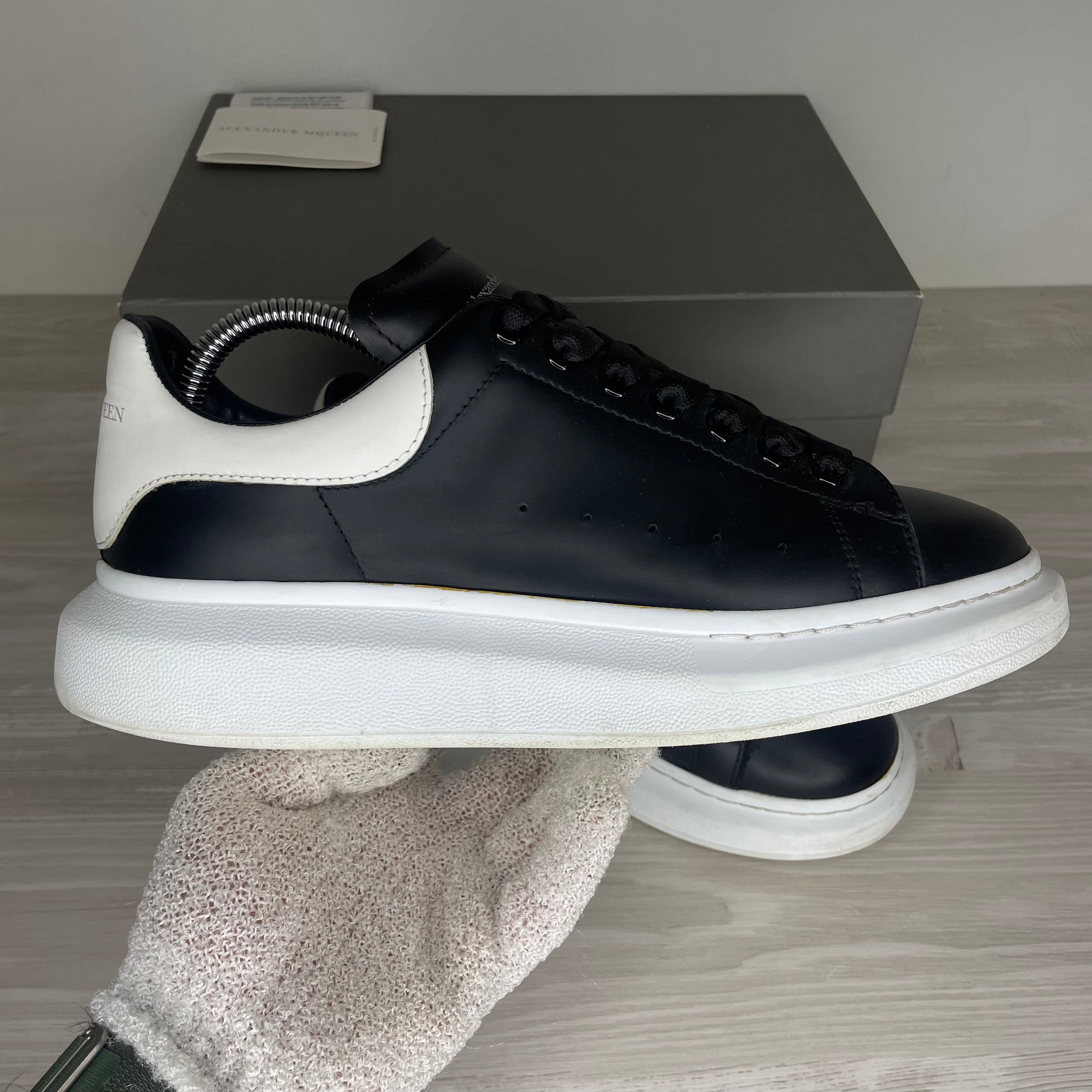 Alexander McQueen Sneakers, 'Sort Læder' Oversized (41)