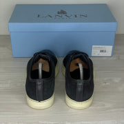 Lanvin Sneakers, 'Sort Ruskind' Lak Toe (40)