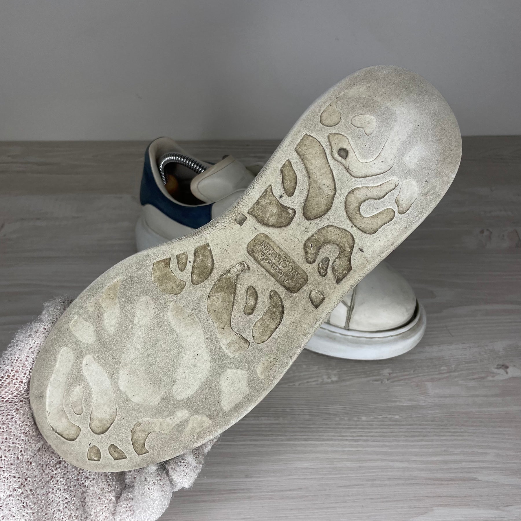 Alexander McQueen Sneakers, 'Blå Ruskind' Oversized (40)