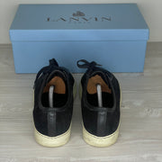 Lanvin Sneakers, 'Sort Ruskind' Lak Toe (41)