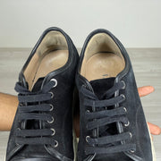 Lanvin Sneakers, 'Sort Ruskind' Mat Toe (41) 🫣