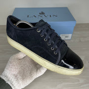 Lanvin Sneakers, 'Navy Ruskind' 'Lak Toe (41)