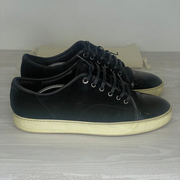 Lanvin Sneakers, 'Black Suede' Lak Toe (46)