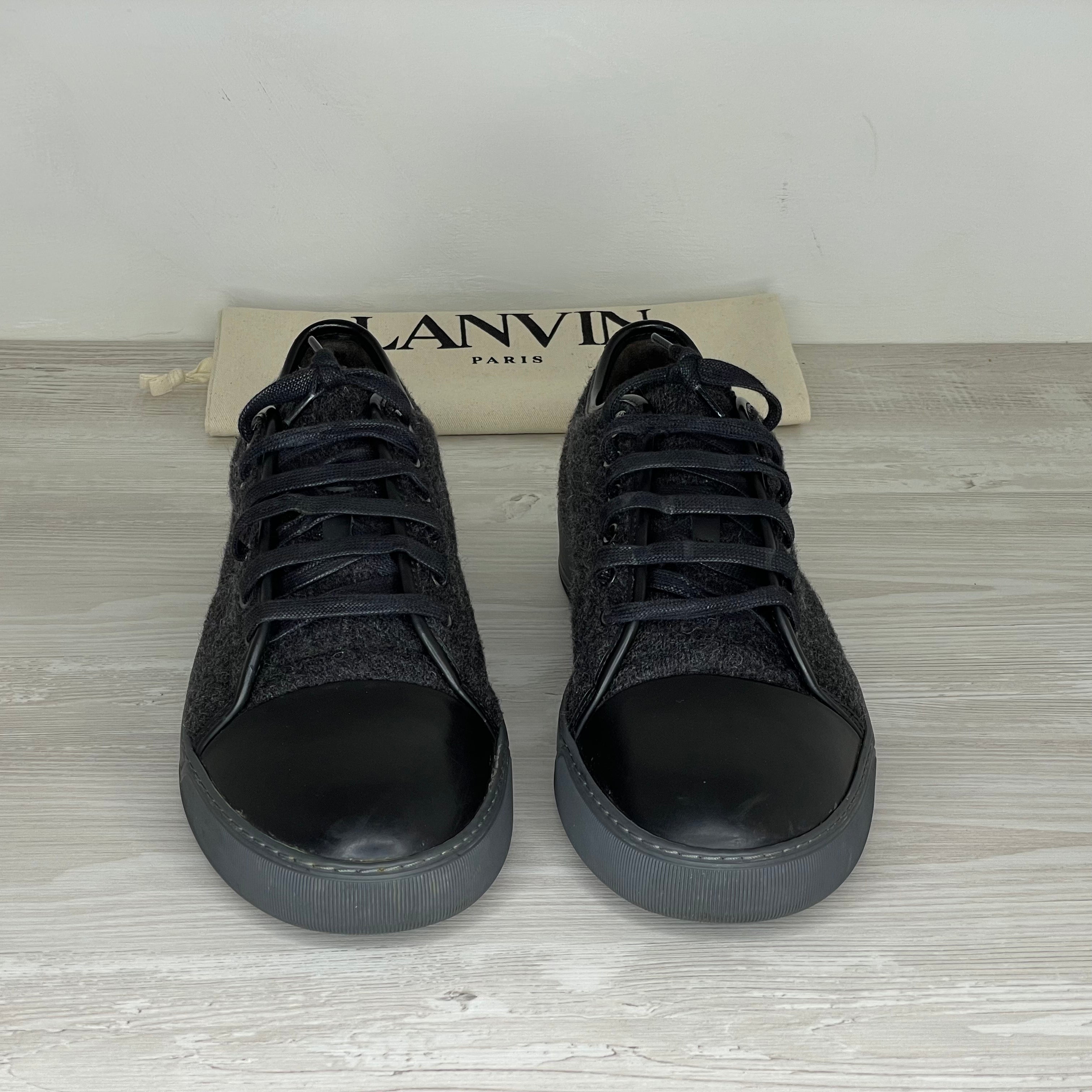 Lanvin Sneakers, 'Grå Stof' Mat Toe (45)