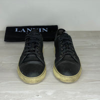 Lanvin Sneakers, 'Sort Ruskind' Mat Toe (42) 🧦