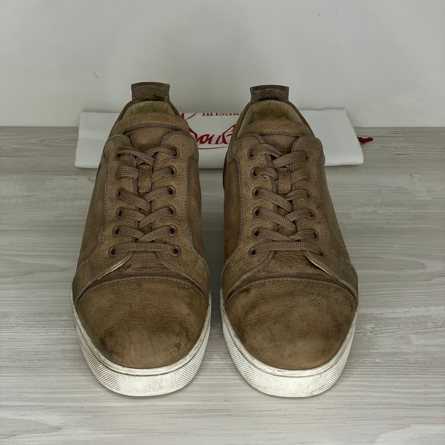 Christian Louboutin Sneakers, 'Brun Læder' Louis Junior (45)