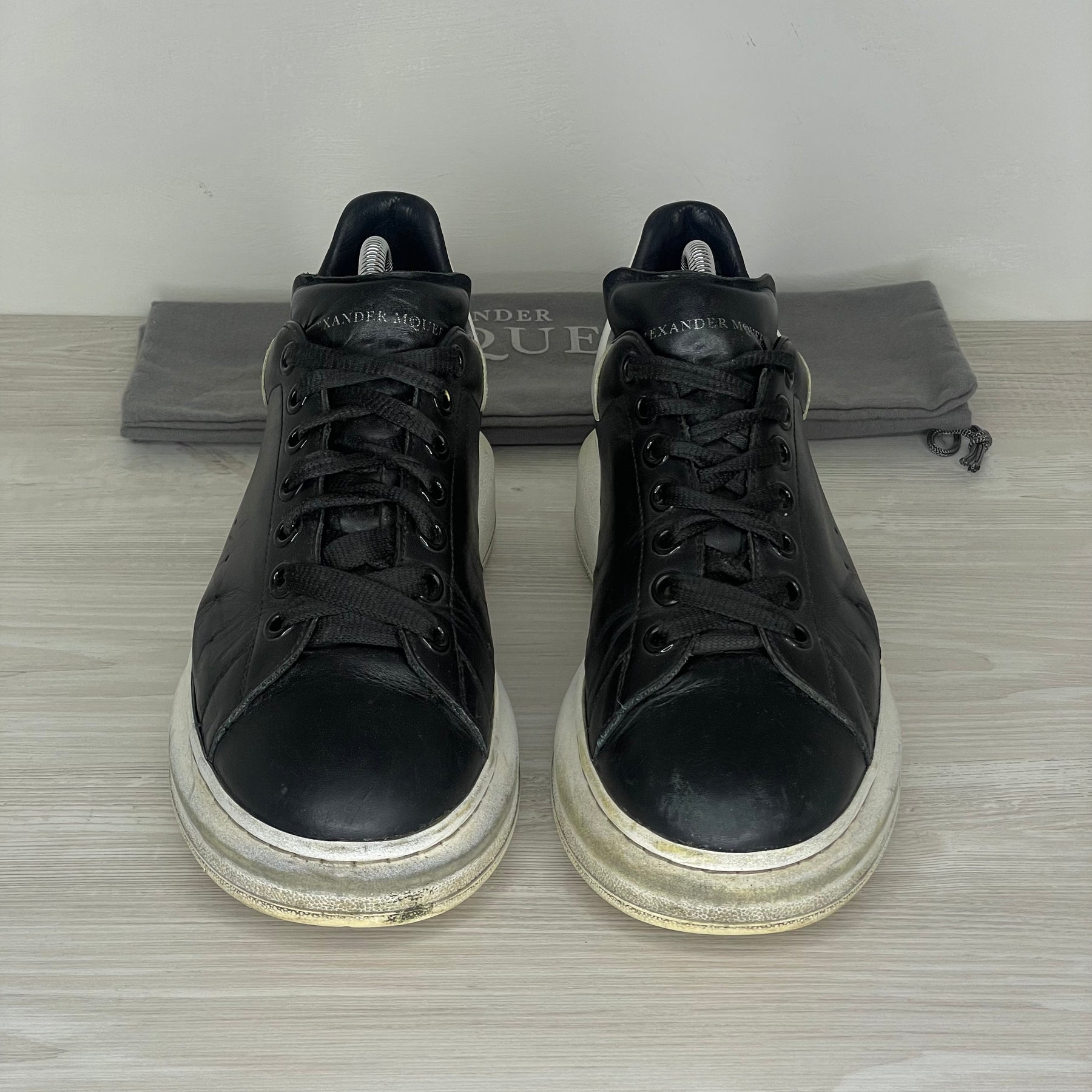 Alexander McQueen Sneakers, 'Sort Læder' Oversized (41)