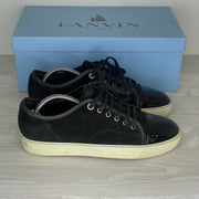 Lanvin Sneakers, 'Sort Ruskind' Lak Toe (41)
