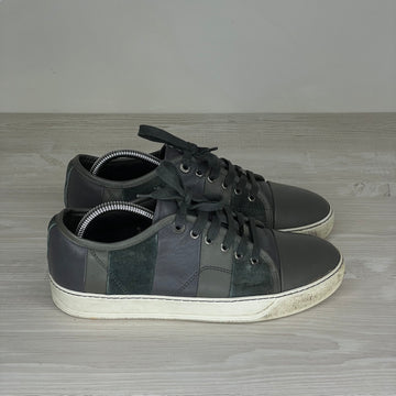 Lanvin Sneakers, 'Army Green Suede' Mat Toe (39)