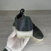 Lanvin Sneakers, 'Army Green Suede' Mat Toe (39)