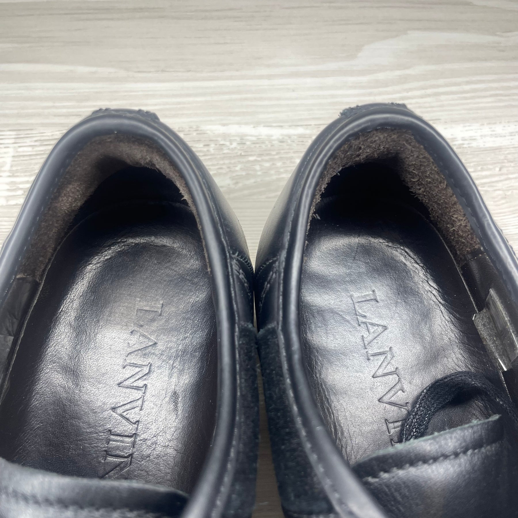 Lanvin Sneakers, 'Sort Ruskind & Læder' Mat Toe (40)