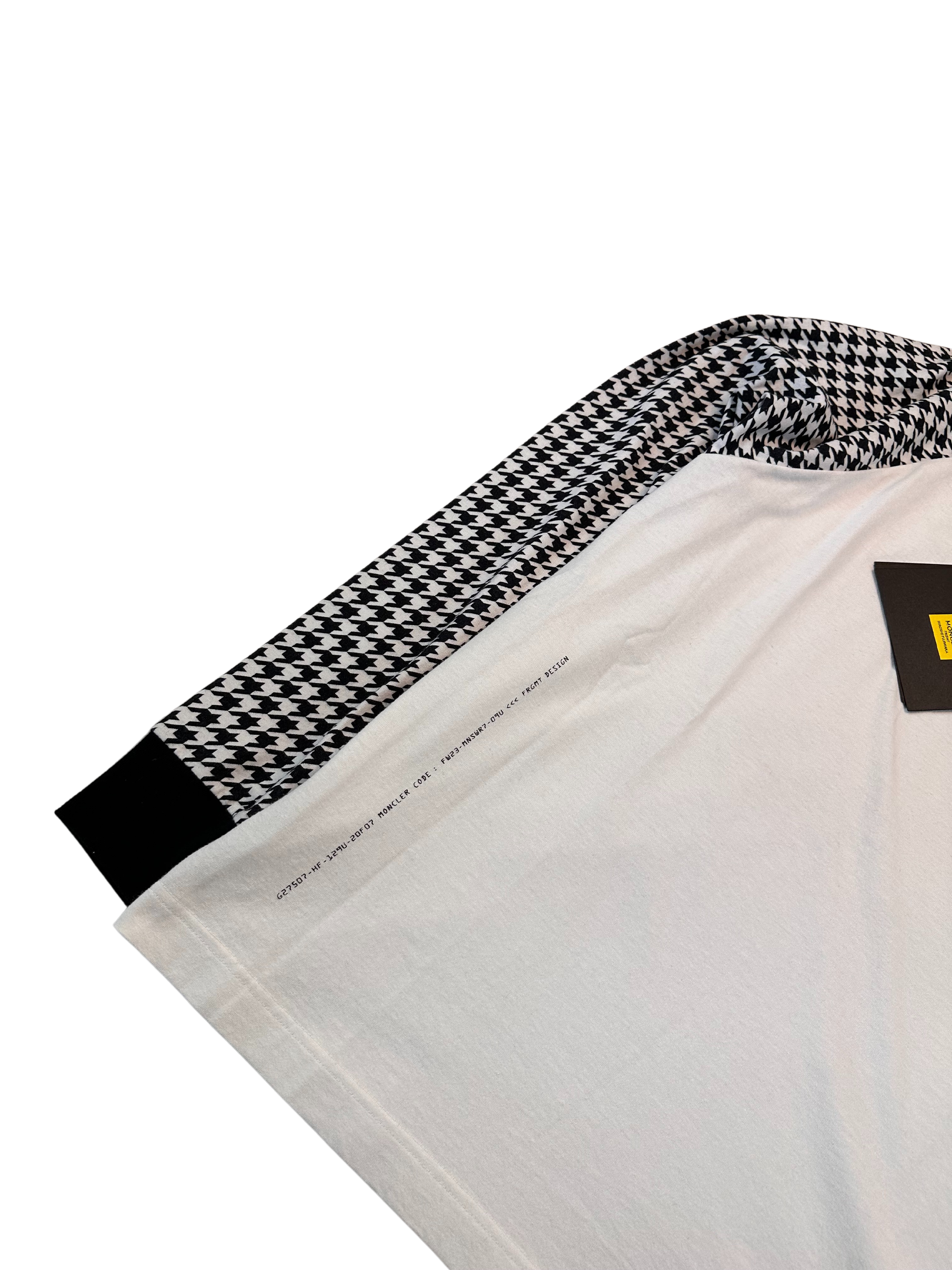 Moncler T-Shirt, Herre Langærmet 'Hvid' Genius (Large')