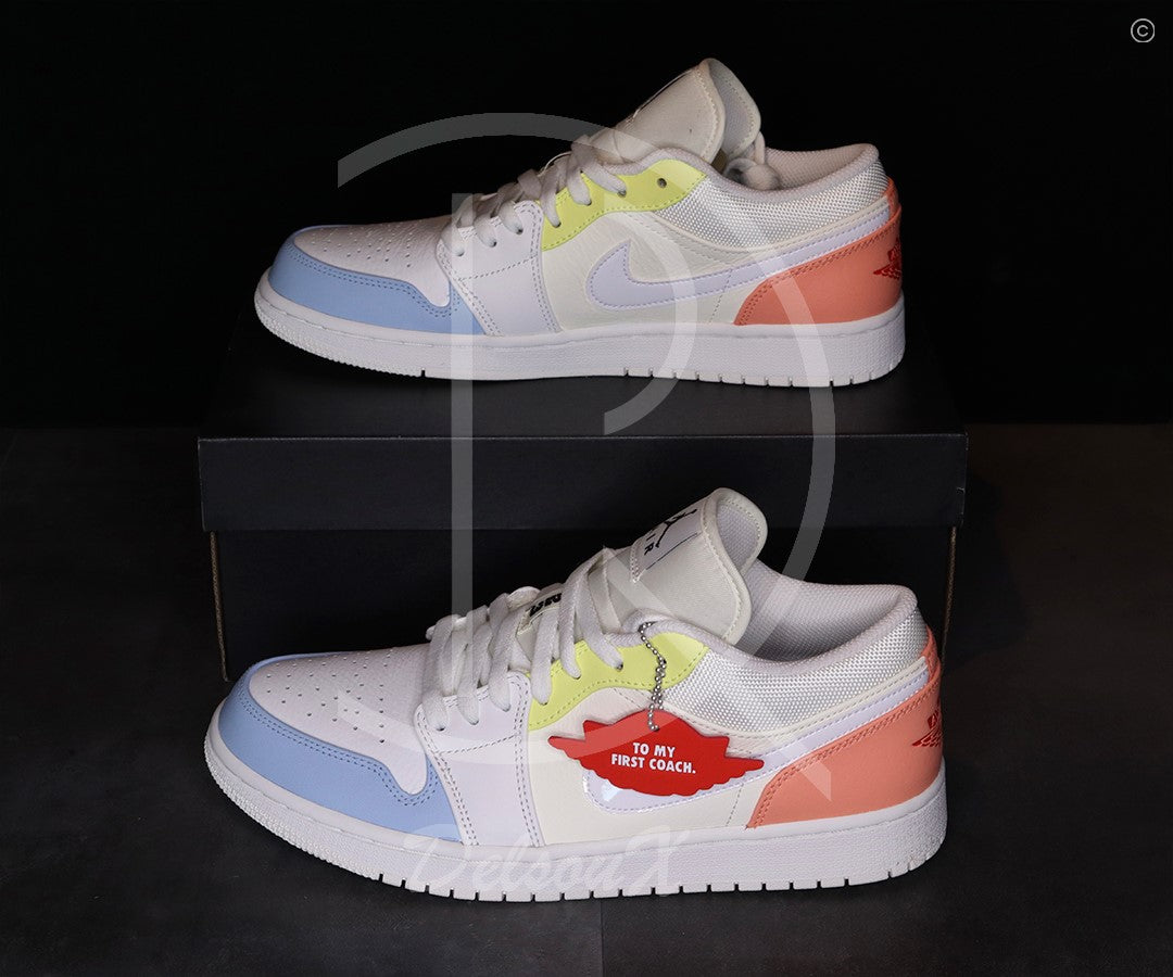 Nike Jordan 1 'To My First Coach' Low (43) 🌈