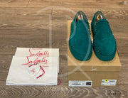 Christian Louboutin 'Green Suede' Pik Boat (42) 🩸