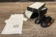 Gucci Ace 'Flames' Black Leather (41.5) ⚡️