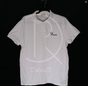 Moncler 'White Manica Corta' Maglia Polo (L) 😎