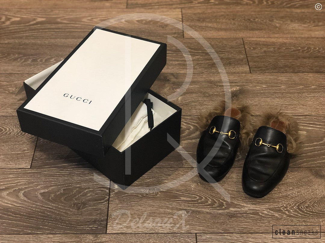 Gucci "Princetown" Fur Loafers (G7 / EU 41) 👟
