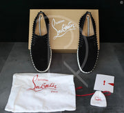 Chrsitian Louboutin 'Black Suede' Pik Boat (43) 🤯