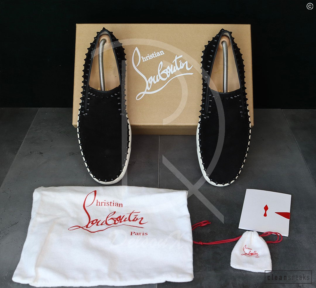 Chrsitian Louboutin 'Black Suede' Pik Boat (43) 🤯