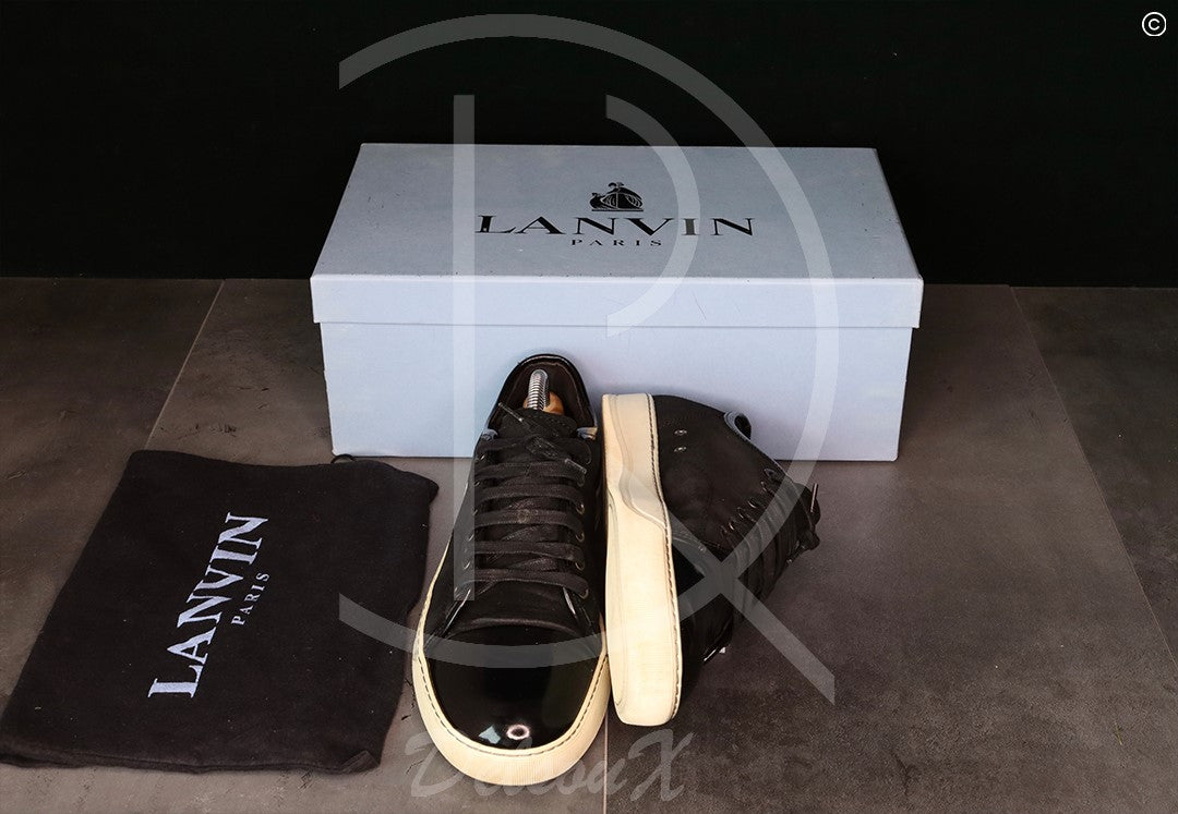 Lanvin ‘Black Suede' Lak Toe (40) 💂🏼‍♀️