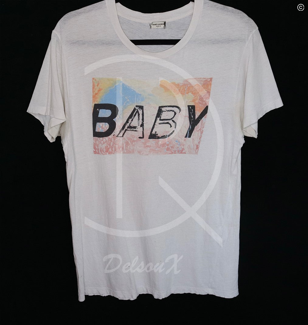 Saint Laurent T-shirt ‘Baby’ White (M) 👶🏼