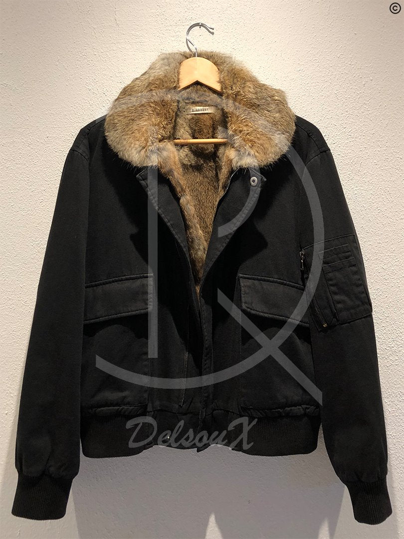 Ojardorf Fur Bomber Jacket (M) 🍂