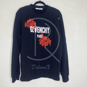 Givenchy Paris 'Red Bee' Sort Herre Sweatshirt (M) 🏴‍☠️