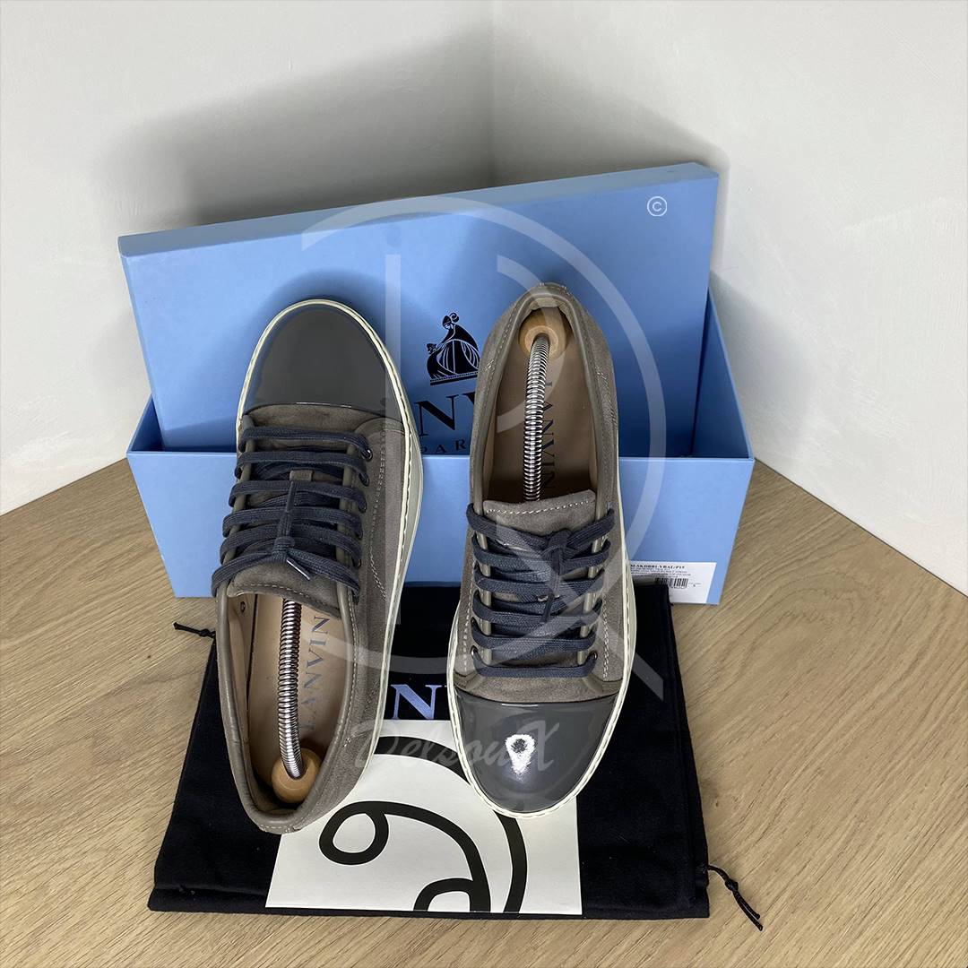 Lanvin 'Grey Suede' Lak Toe (39) 👁