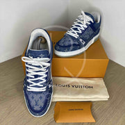 Louis Vuitton Trainer Sneaker 'Denim Monogram' (42.5) 👑