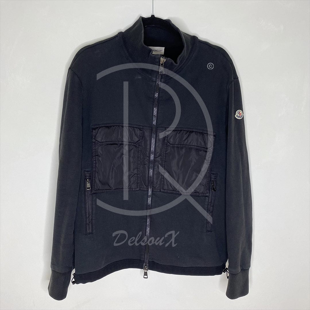 Moncler Black 'Maglia' Cardigan (L) 🏴