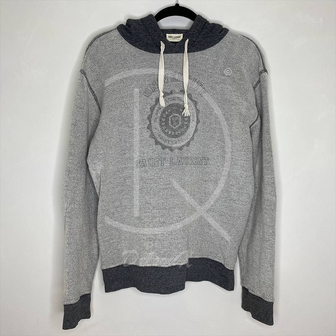Saint Laurent Grey 'Université' Hoodie (L) ⚙️