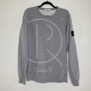 Stone Island Basic Grå Crew Neck Sweatshirt Herre (XL) 🌑